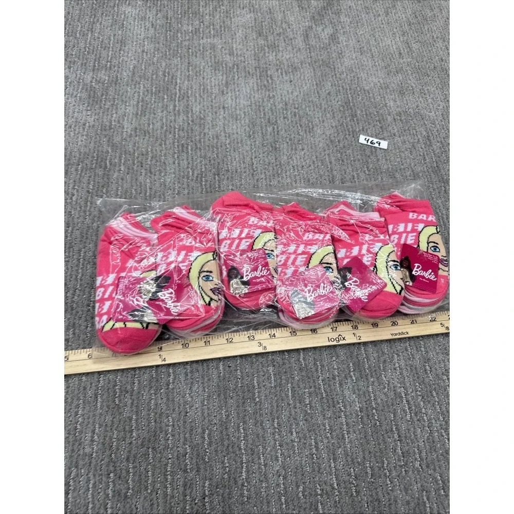 30 Pairs Barbie Socks Kids Shoe Size 7 1/2 To 3 1/2 #469